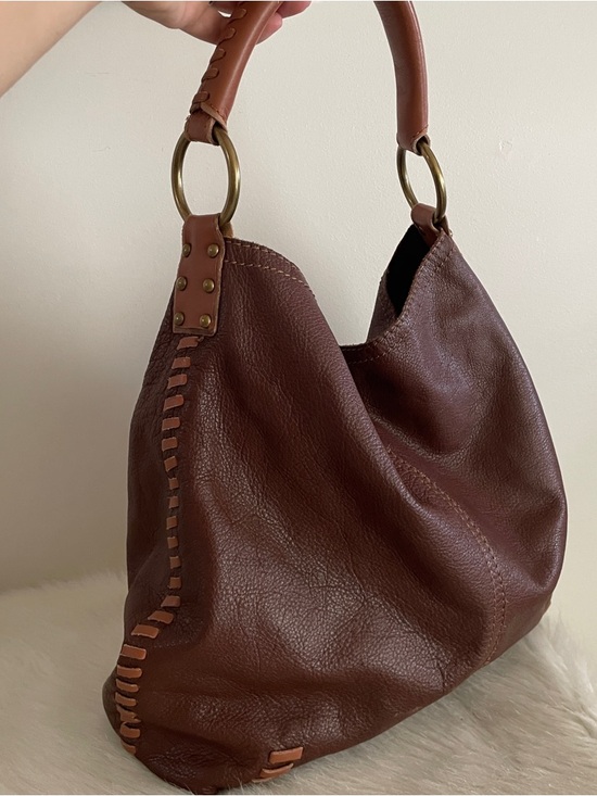 Lucky Brand Handbags - Lucky Brand Brown Leather Hobo Bag - Classic Women’s Shoulder Bag